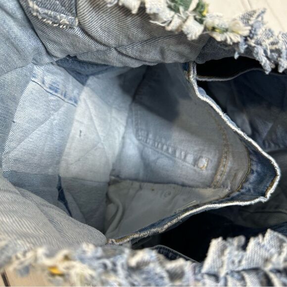 Green Bay Packers Custom Handmade Denim Jeans Patchwork Purse Bag - Picture 9 of 11